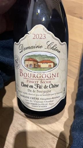 Borgogna Domaine Chêne Élevé en Fût de Chêne 2023