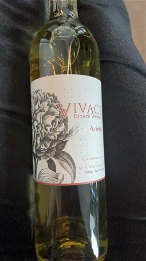 Ontario Lake Erie North Shore VQA Vivace Estate Winery Arietta Neleten.