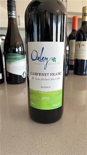 Ontario Lake Erie North Shore VQA Oxley Estate Winery Reserve 2020