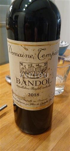 Provence Bandol Domaine Tempier 2018