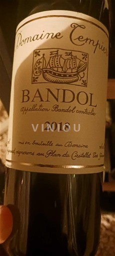 Provence Bandol Domaine Tempier 2018