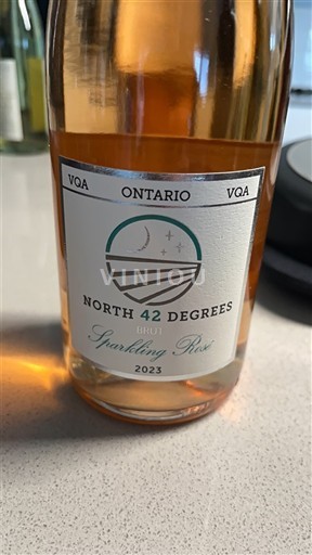Ontario Lake Erie North Shore VQA North 42 Degrees Sparkling Rosé 2023