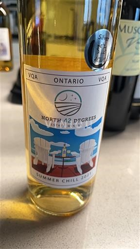 Ontario Lake Erie North Shore VQA North 42 Degrees Estate Winery Summer Chill 2021