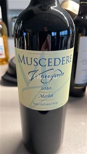 Ontario Lake Erie North Shore VQA Muscadere Vineyards 2020