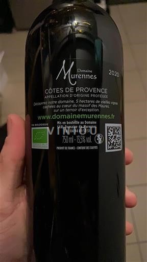 Provence Côtes-de-Provence Domaine Murennes 2020