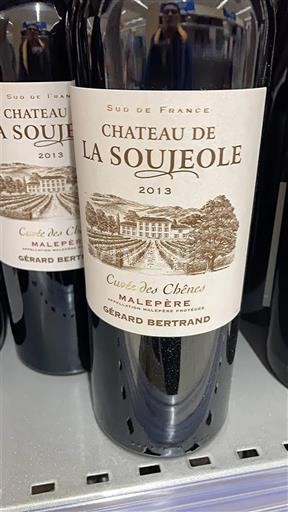 Langvedok Malepère Château La Soujeole des Chênes 2013