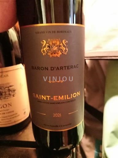 Bordeaux Saint-Émilion Baron Arterac 2021