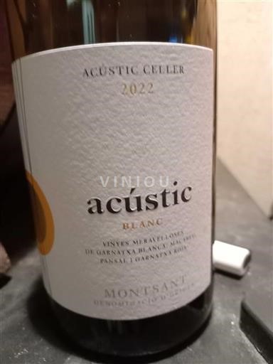 Vine Blanc sec Acústic Blanc Acústic Celler 2022 Spanien Catalonien Montsant DO