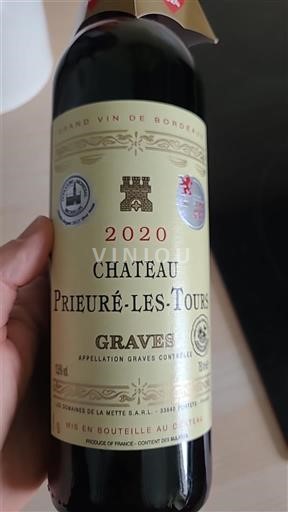Bordo Гравес Château Prieuré-Les-Tours 2020