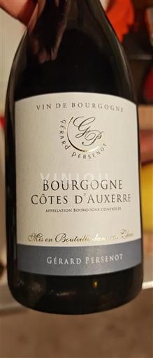 Burgundy Burgundy Côtes d'Auxerre Gérard Persenot 2023