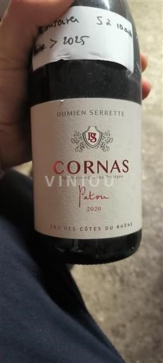 Thung lũng Rhône Cornas Dumien Serrette Patou 2020