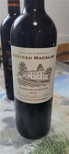 Bordeaux Bordeaux Supérieur Château Macalan 2019