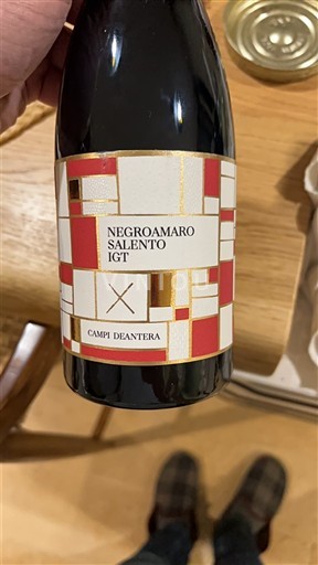 Apulia Susumaniello Salento Campi Deantera Sin añada