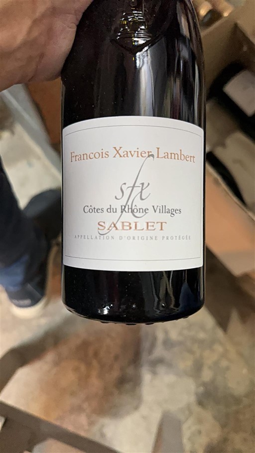 Rhônen laakso Côtes-du-rhône-villages François Xavier Lambert Sablet Ei vuosikertaa