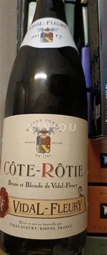 Vallée du Rhône Côte-rôtie Vidal-Fleury Brune et Blonde de Vidal-Fleury 2017