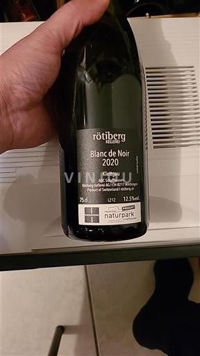 Schaffhouse Không được chỉ định Rötiberg Kellerei Blanc de Noir 2020