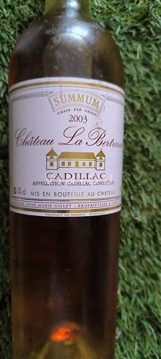 Burdeos Cadillac Château La Bertrande Summum 2003