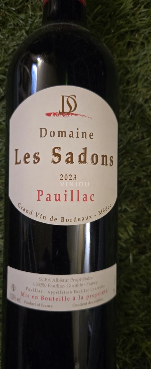 Bordeaux Pauillac Domaine Les Sadons 2023