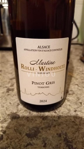 Alsace Martine Rolli-Windholtz Pinot Gris Terroirs 2024