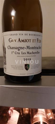 Burgundija Chassagne-Montrachet Premier Cru Guy Amiot et Fils Les Macherelles 2018
