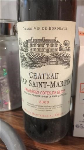 Bordeaux Not Specified Château Cap Saint Martin 2000