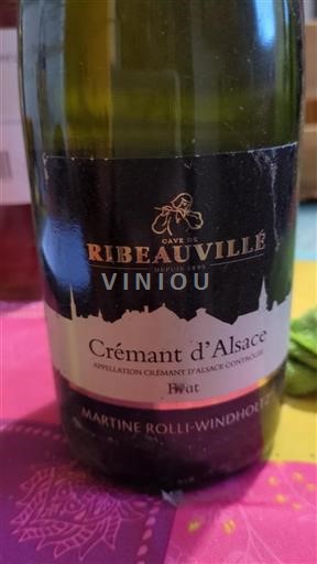 Alsasko Crémant d'Alsace Ribeauvillé Martine Rolli-Windholz Neročník