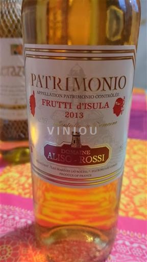 Corse Patrimonio Domaine Aliso Rossi Frutti d'Isula 2013