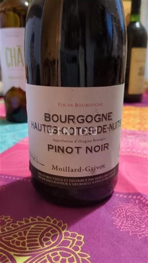 Bourgogne Hautes Côtes de nuits Grand Cru Moillard Grivot Non Millésimé
