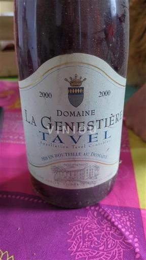 Údolí Rhôny Tavel Château La Genestière 2000