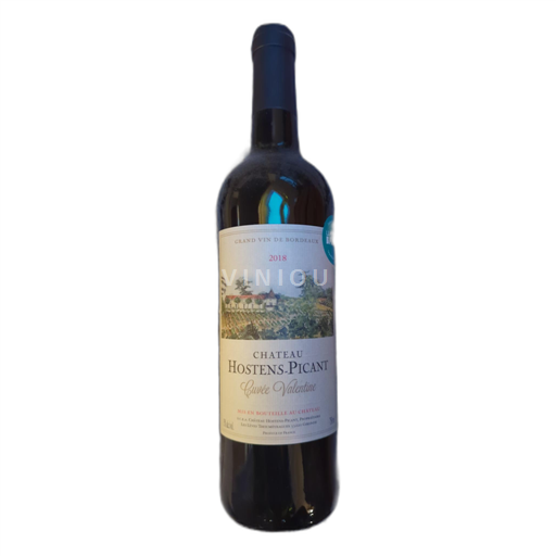 Bordeaux Ospecificerad Château Hostens-Picant Valentine 2018