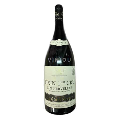 Burgundy Fixin Domaine clemancey Les hervelets 2022