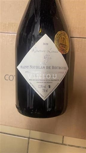 Loire-dalen Saint-Nicolas-De-Bourgueil EARL Jérôme Delanoue Réserve Louis 2020