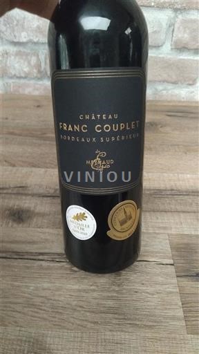 Bordeaux Bordeaux supérieur Château Franc Couplet Neleten.