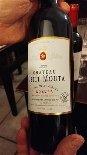 Bordeaux Graves Château Petit Mouta Sélection Les Carmes 2022