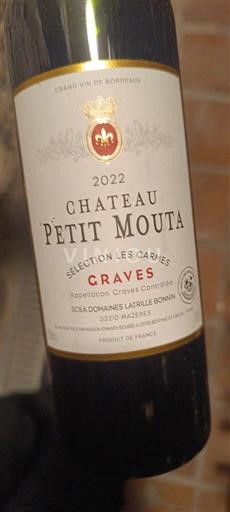 Bordeaux Graves Château Petit Mouta Sélection Les Carmes 2022