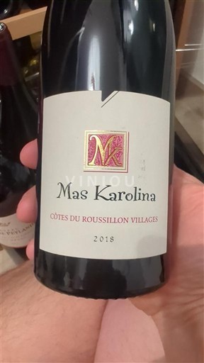 Roussillon Côtes du Roussillon Villages Mas Karolina  2018