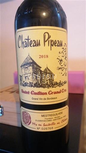 Burdeos Saint-Émilion Grand Cru Château PIPEAU   2018