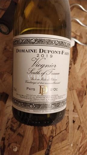 Languedoc et Roussillon Pays d'oc Domaine Dupont-Fahn Viognier 2019