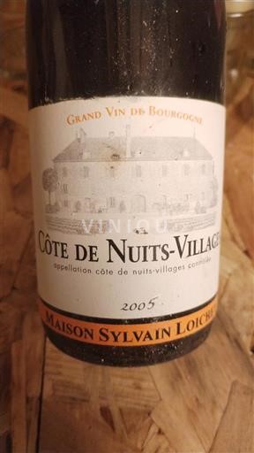 Bourgogne Côte de nuits villages Maison Sylvain Loichet 2005