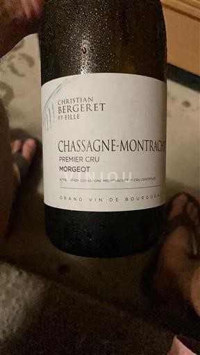 Bourgogne Chassagne-montrachet Premier Cru Christian Bergeret et Fille Morgeot Ikke årgangsbestemt