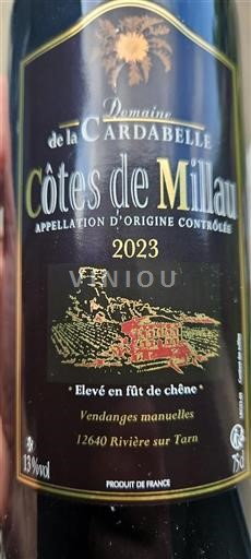 Sud-Ouest Côtes-de-millau Domaine La Cardabelle 2023