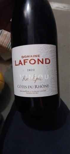 Rhônedalen Côtes du Rhône Domaine Lafond Roc-Épine 2022