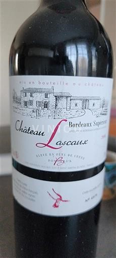 Bordeaux Bordeaux Supérieur Château Lascaux Neročník
