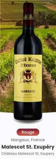 Bordeaux Margaux Grand Cru Malescot St. Exupéry 2018