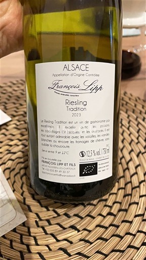 Alsace Riesling François Lipp Riesling Tradition 2023