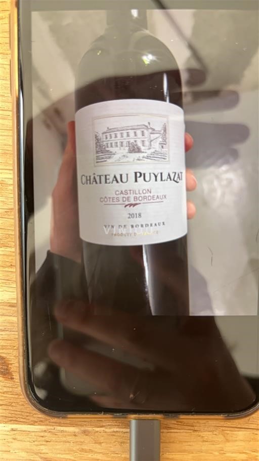 Burdeos Castillon-costas-de-burdeos Château Puylazat 2018