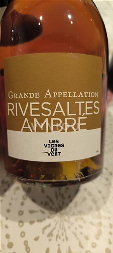 Roussillon Không được chỉ định Les Vignes du Vent Grande Appellation Rivesaltes Ambré Không niên vụ