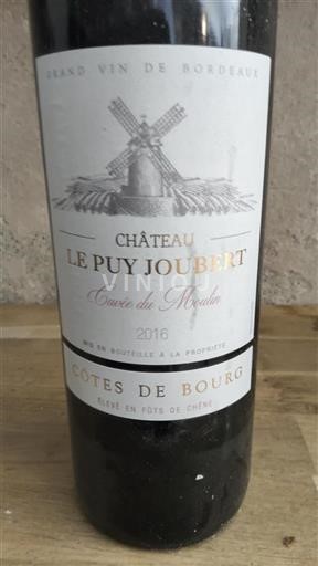 Bordeaux Côtes-de-bourg Château Le Puy Joubert du Moulin 2016