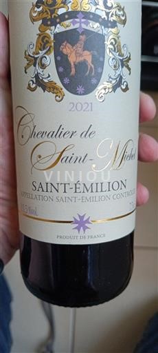 Bordeaux Saint-Émilion Chevalier de Saint-Michel 2021