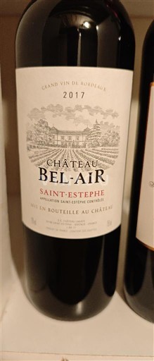 Bordeaux Saint-Estèphe Château Bel-Air 2017